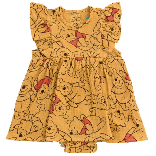 Disney Winnie the Pooh Newborn Baby Girls Romper Orange 0-3 Months