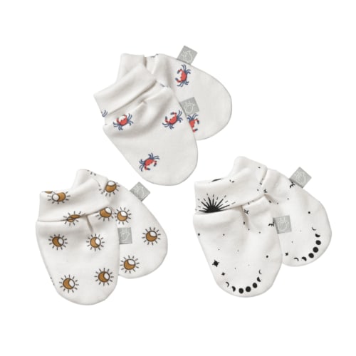 Organic Baby Mittens - 3 Pack | 100% Organic - Finn + Emma