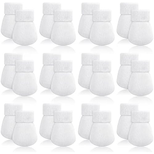 12 Pairs Baby Preemie Mittens Preemie Gloves No Scratch Baby Mittens Newborn Cotton Gloves for Premature Newborn Girls Boys