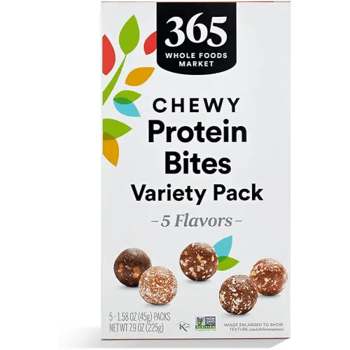 365 by Whole Foods Market, Chewy Protein Bites Variety Pack, 1.58 Ounce (Pack of 5)