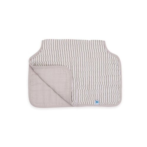 Little Unicorn 4-Layer Cotton Muslin Burp Cloth - Gray Stripe