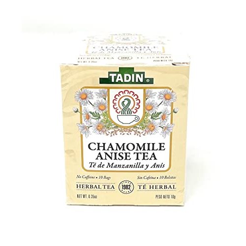 Tadin Chamomile Anise Herbal Tea 6 Boxes Of 10 Bags Per Box (60 Bags)