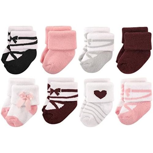 Hudson Baby Baby 8-pack Cotton Rich Newborn and Terry Socks