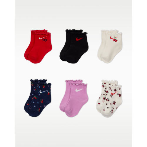 Nike Cherry Baby (12-24M) Lettuce Socks (6 Pairs). Nike.com