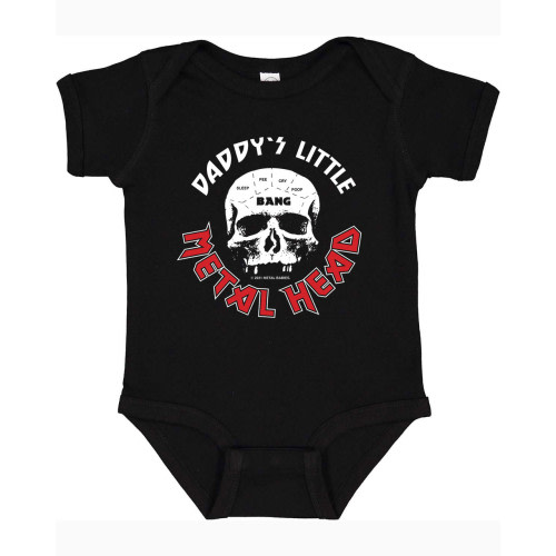 Metal Babies Daddies Little Metalhead Infant Baby Onesie