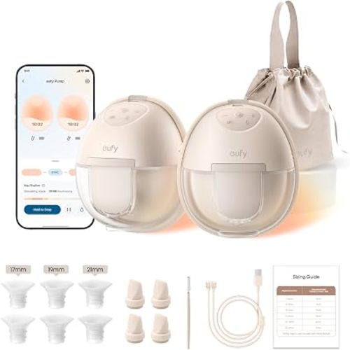 eufy Heated Wearable Breast Pump S1, HeatFlow, Hands-Free