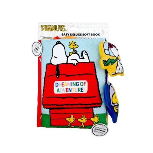 Peanuts Deluxe Soft Book Dreaming of Adventure with Removable Characters - 3pc