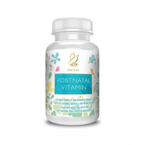 Actif Organic Postnatal Vitamin, Nursing and Lactation Supplement, Non-GMO, Made in USA, 90 count