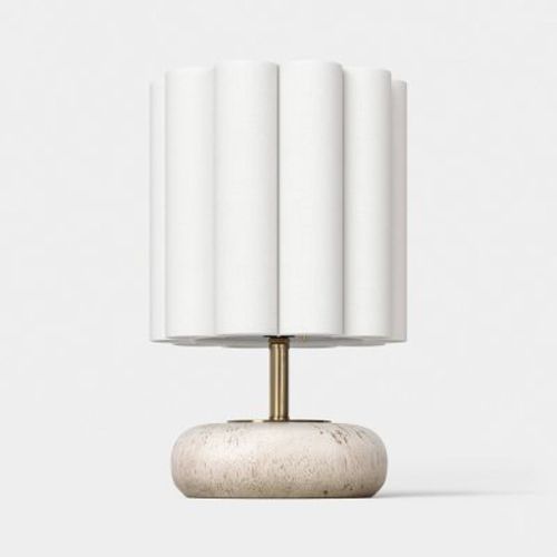 Mini Faux Wood Lamp White - Room Essentials™