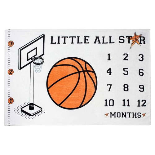 Baby Boys Monthly Record Growth Milestone Blanket Newborn Photography Prop Cloth