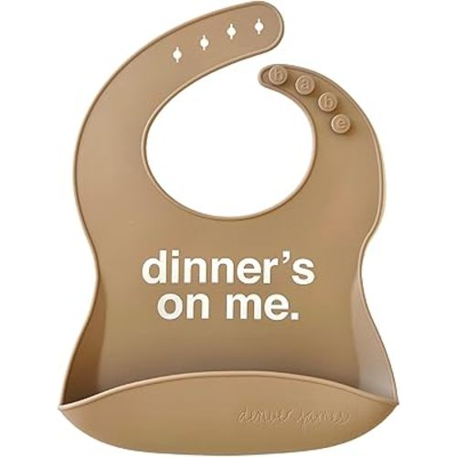 Denver James Silicone Feeding Bibs | Dishwasher Safe. Waterproof. Adjustable.