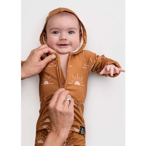 Front Opening Ready Set Romper® ZIP-IT! in Sunny