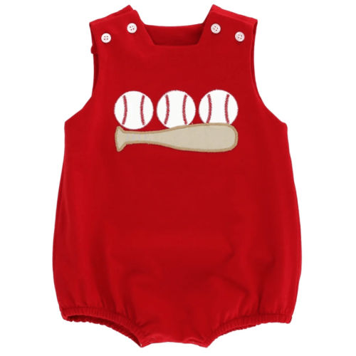 Batter Up - Boys Knit Infant Bubble