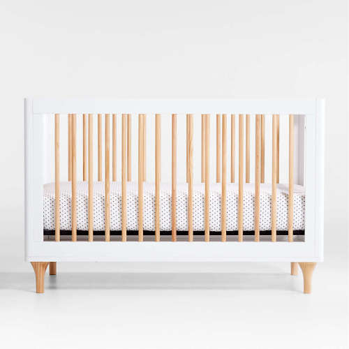 Babyletto Lolly White & Wood 3-in-1 Convertible Crib
