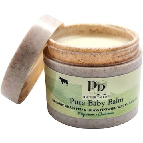 Grass Fed Tallow Skincare, Wagyu Tallow, Magnesium, Organic Tallow Skincare, Pure Baby Balm, Pure Render, Made in U.S.A.