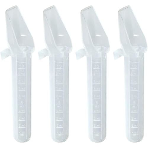 4 Pack Calibrated Medicine Spoon 2 TSP (10 ml) Plastic Oral Liquid Dose Medication Graduated Dispenser for Kids, Baby & Toddler
