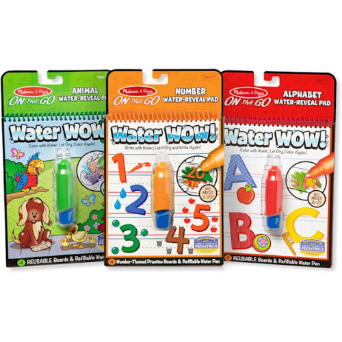 Melissa & Doug On the Go Water Wow! Reusable Water-Reveal Activity Pads