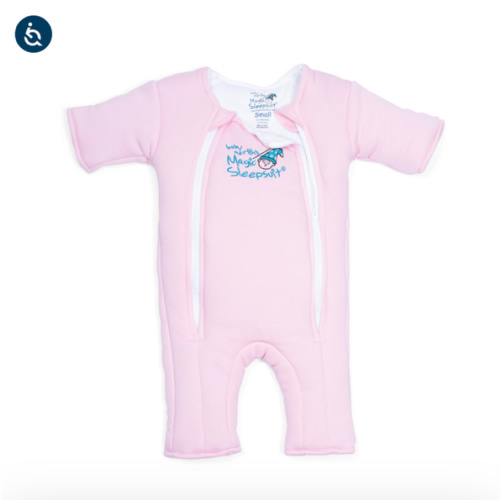 Pink Baby Merlin’s Magic Sleepsuit – Cozy 100% Cotton Baby Sleepwear