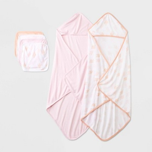 Baby 6pk Cotton Modal Bath Gift Set - Cloud Island™, Color: Pink