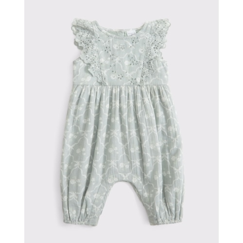 baby flutter sleeve eyelet jumpsuit