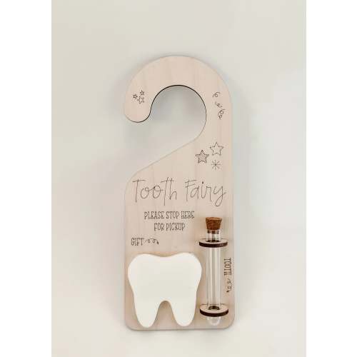 Tooth Fairy Wooden Door Hanger