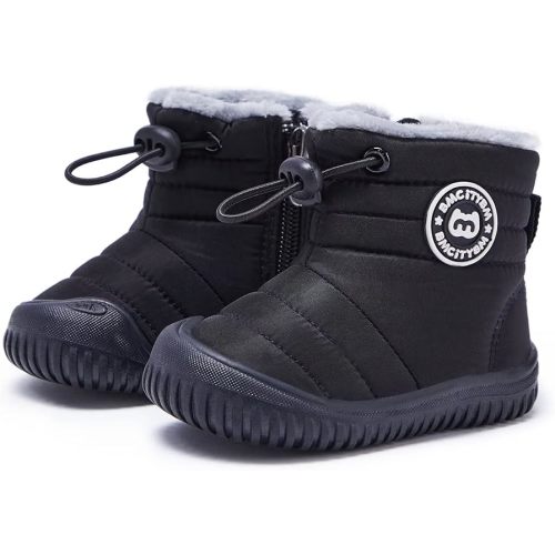 BMCiTYBM Toddler Baby Snow Boots Winter Shoes Boys Girls Cold Weather Baby Faux Fur Shoes