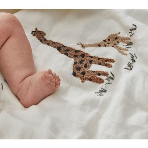 Goldie Giraffe Baby Quilt | Pottery Barn Kids