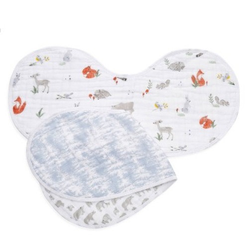 aden + anais 2pk Burpy Bib - Naturally