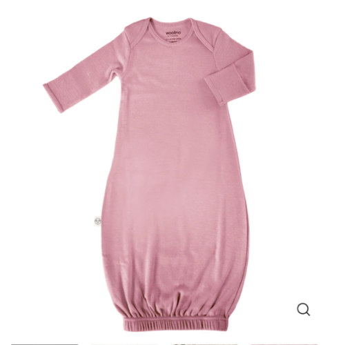 Merino Wool Baby Gown |Natural Merino Wool Baby Sleepwear – Woolino