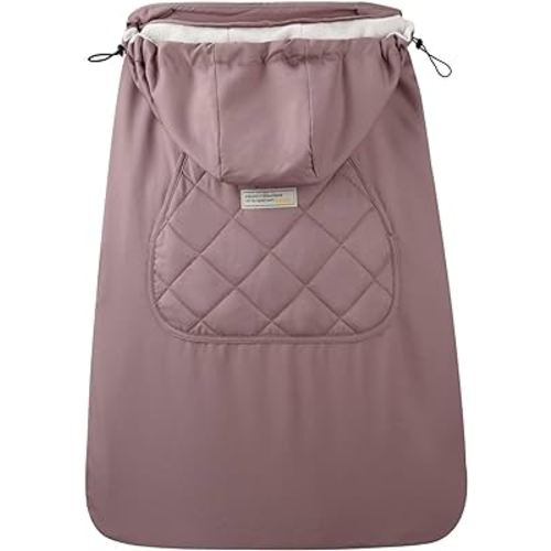 Bebamour Universal Hoodie All Season Carrier Cover for Baby Carrier (Light Pink)