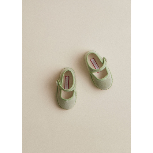 Mary Jane - Vibi Venezia Bébé Ballerinas - Sage Green