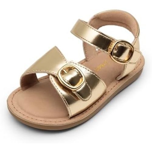 DREAM PAIRS Girls Sandals Fashion Sandal with Adjustable Straps Open-Toe Comfortable Summer Shoes for Toddler Little Kid