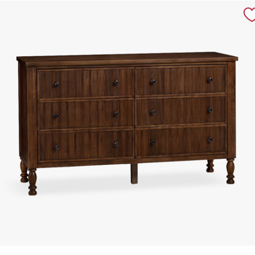 Catalina Beadboard 6-Drawer Dresser (56w x 19d")