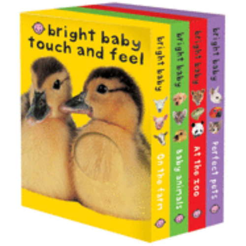 Bright Baby Touch and Feel Boxed Set: On the Farm, Baby Animals, at the Zoo and Perfect Pets (Hardcover)