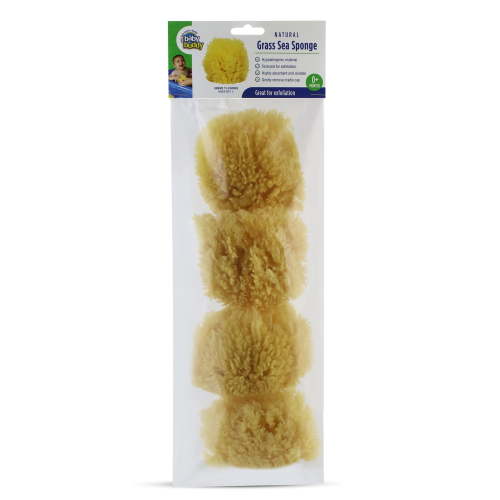 Baby Buddy Bath Time Natural Sea Sponge, Soft on Newborn & Toddler Skin, Hypoallergenic, Biodegradable