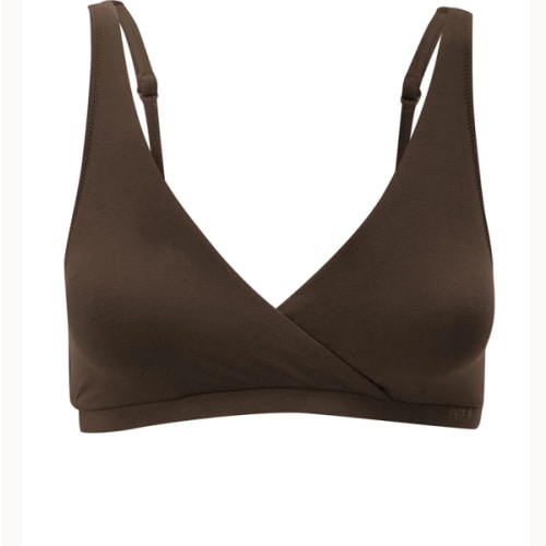 Women's Cross Front Bralette in Toffee | Kyte Baby – Kyte Living
