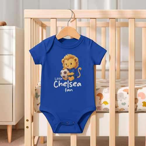 Chelsea FC Baby Bodysuit: Little Lion Fan Outfit, True Blues