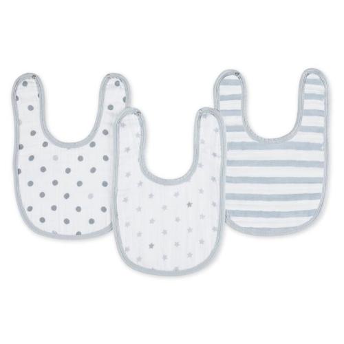 aden(R) by aden + anais(R) Muslin Little Bibs - Dove