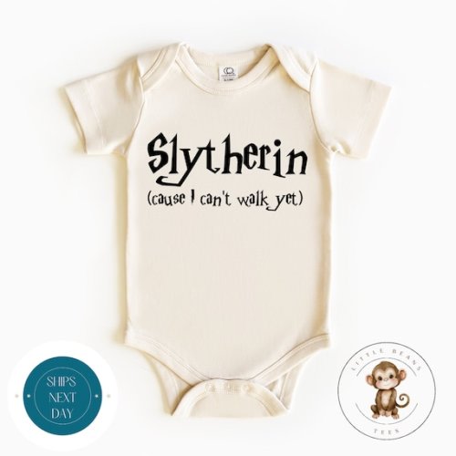 Slytherin Cause I Cant Walk yet Onesie® Baby Shower Gift Kids Custom Tshirt New Parent Gift - Etsy
