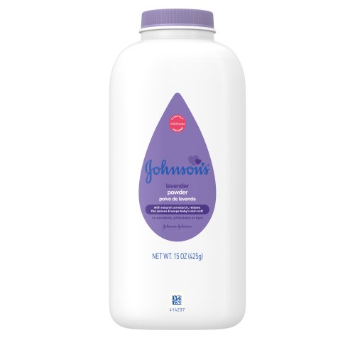 Johnson's Lavender Baby Powder with Naturally Derived Cornstarch, 15 oz