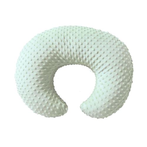 Nursing Pillow Cover Breastfeeding Pillow Cases Plush Dot Slipcover Pillow Sham (Green)
