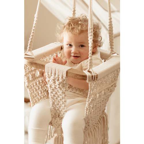 Macrame Baby Swing | 100% Organic Cotton | Finn + Emma