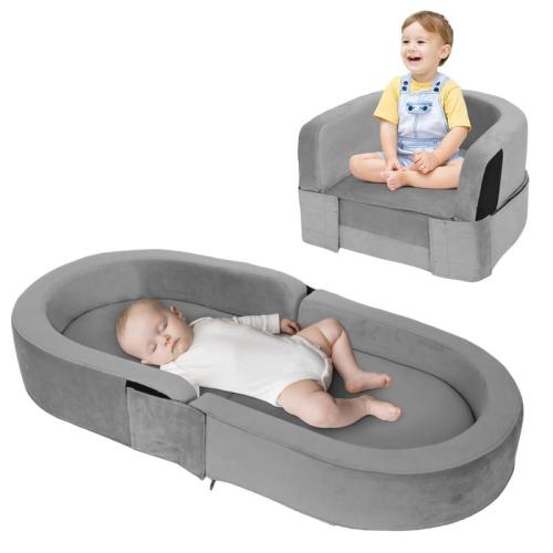 2-in-1 Toddler Travel Bed and Chair (47.24" x 22.44" x 5.91"), - TikTok Shop