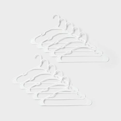 50pk Plastic Hanger White - Brightroom™