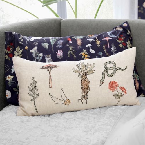 Harry Potter™ Herbology Embroidered Pillow
