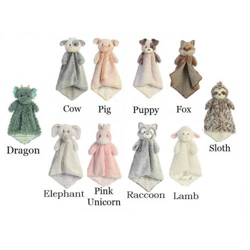 Personalized animal lovey | animal blanket | lovey | personalized blanket | security blanket | baby gift | custom baby gift