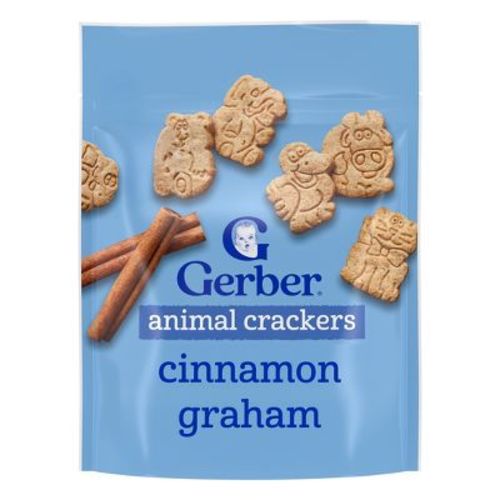 Gerber Toddler Snacks Cinnamon Graham Baby Animal Crackers - 6oz: Kosher, No Synthetic Colors, Non-GMO, Ready to Eat