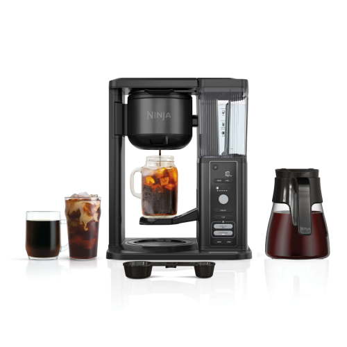 Free Shipping! Ninja Coffee Maker with Cold Brew and 10 Cup Glass Carafe, 4 Brew Styles, Single Serve to Carafe