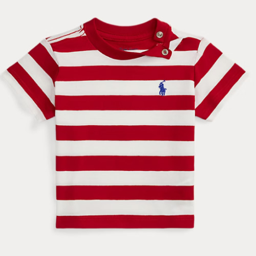 Ralph Lauren Striped Cotton Jersey Tee