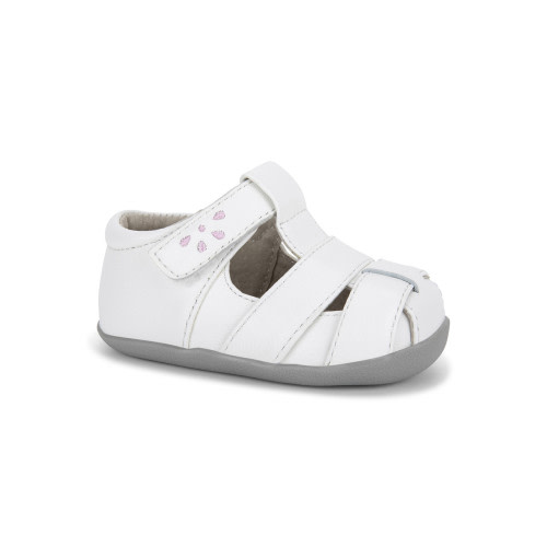 Brook (First Walker) White/Pink